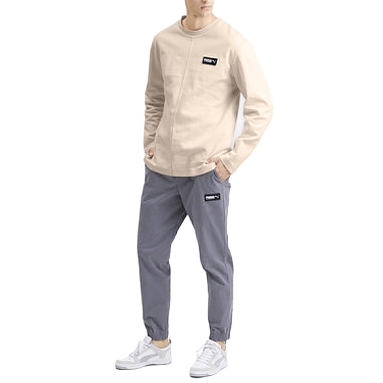 PUMA Patch Small Logo Pullover Creamy White 580170-89