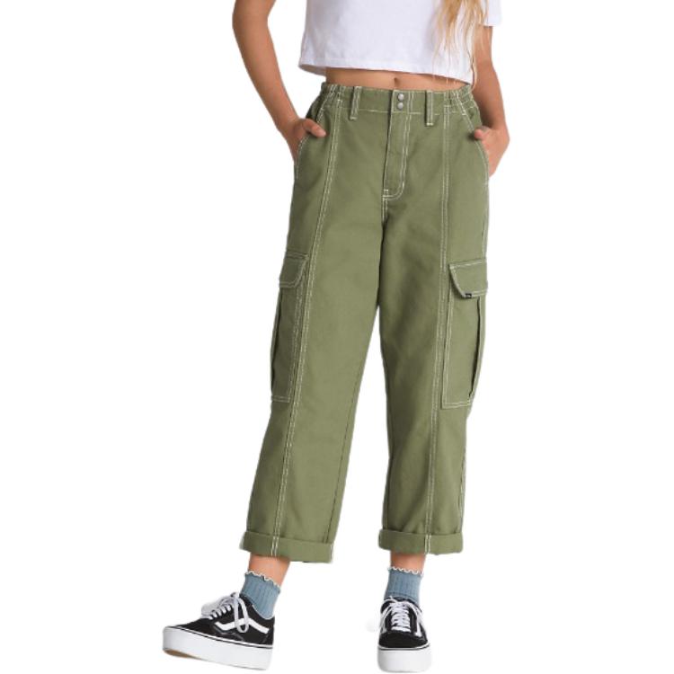 (WMNS) Vans Sidewalk Pants 'Olivine' VN000GWNAMB
