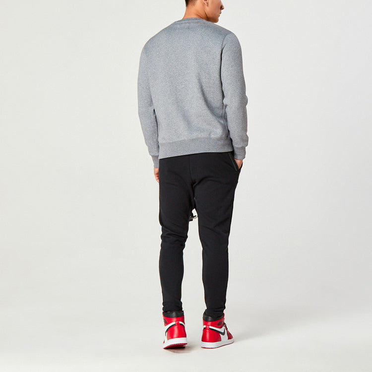 Air Jordan Round Neck Pullover Long Sleeves Gray 883985-091