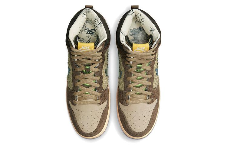 Nike x Concepts SB Dunk High Pro QS Mallard 'Brown Green' DC6887-200(S-BOX)