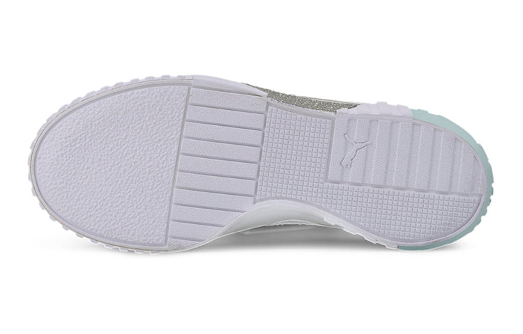 (GS) PUMA Cali Arctic Casual Board Shoes White/Blue 373157-01