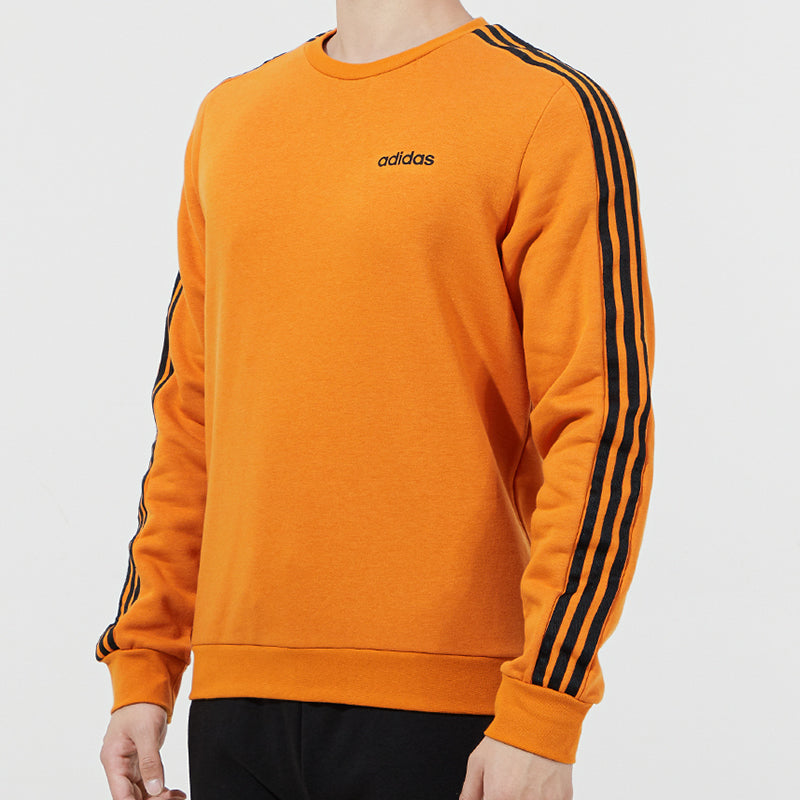 Men's adidas neo Ce 3s Swt Round Neck Pullover Orange H14199