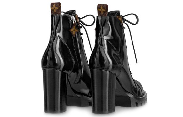 (WMNS) LOUIS VUITTON LV Star Trail Ankle Boots 'Black with Conor Monogram' 1A5MZU
