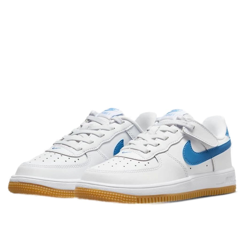 (PS) Nike Air Force 1 Low EasyOn 'White Gum Light Brown Blue Beyond' FN0237-115