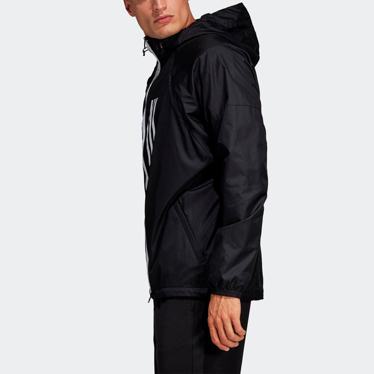 adidas Outdoor Windproof Sports Hooded Jacket Black DZ0052