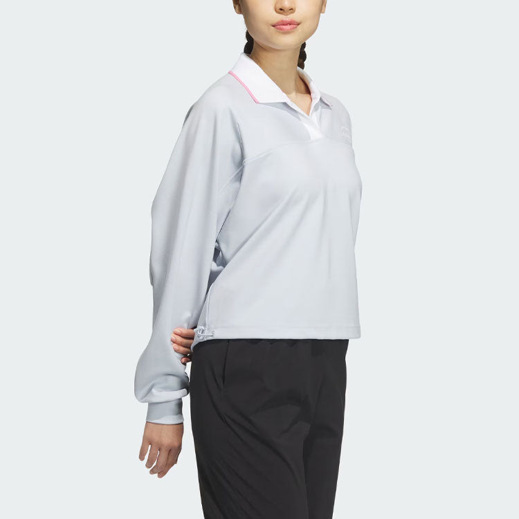 (WMNS) adidas Verbiage Sweatshirt Asia Sizing 'Grey' JE3616