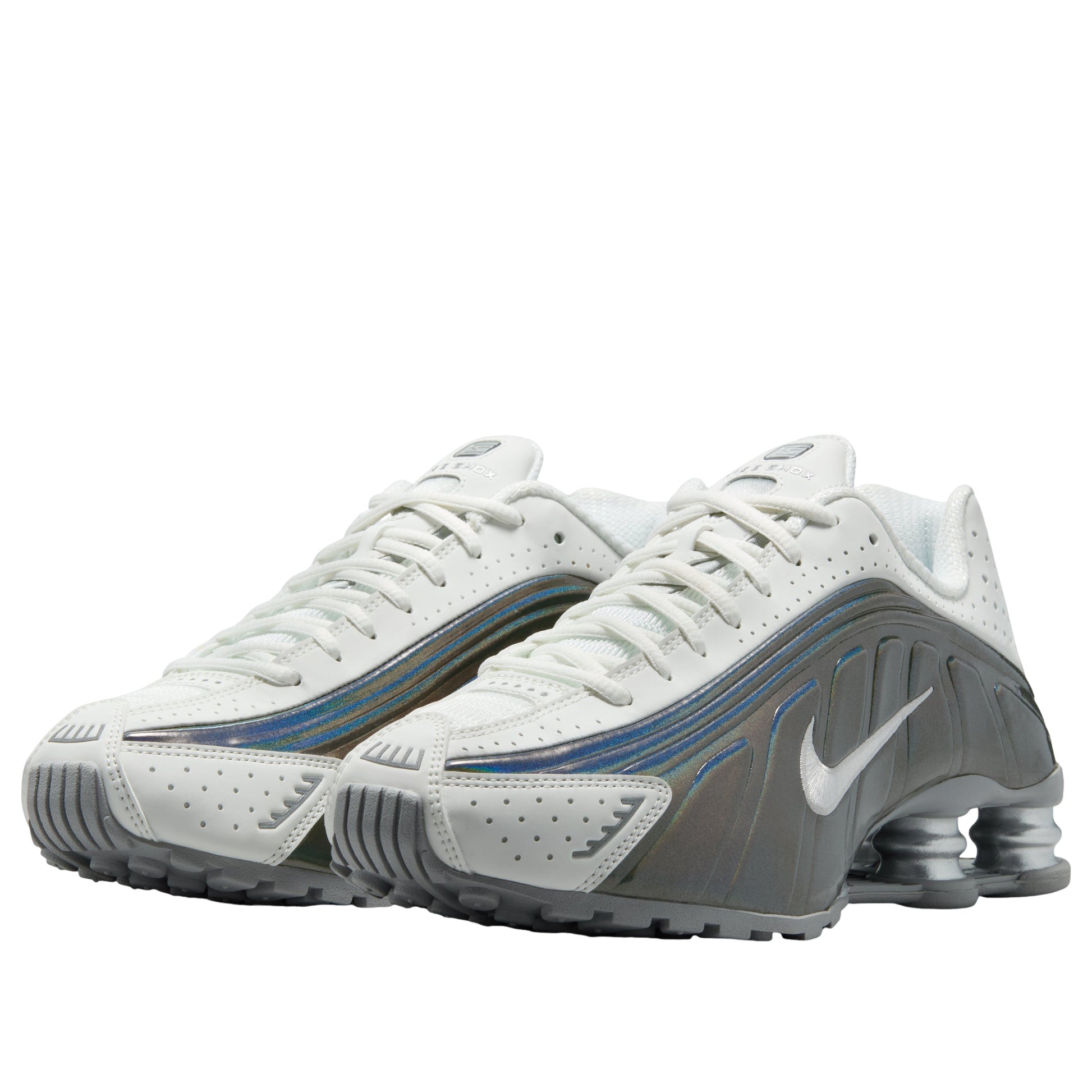 (WMNS) Nike Shox R4 'Summit White Hydrangea Metallic Silver' IB7703-100