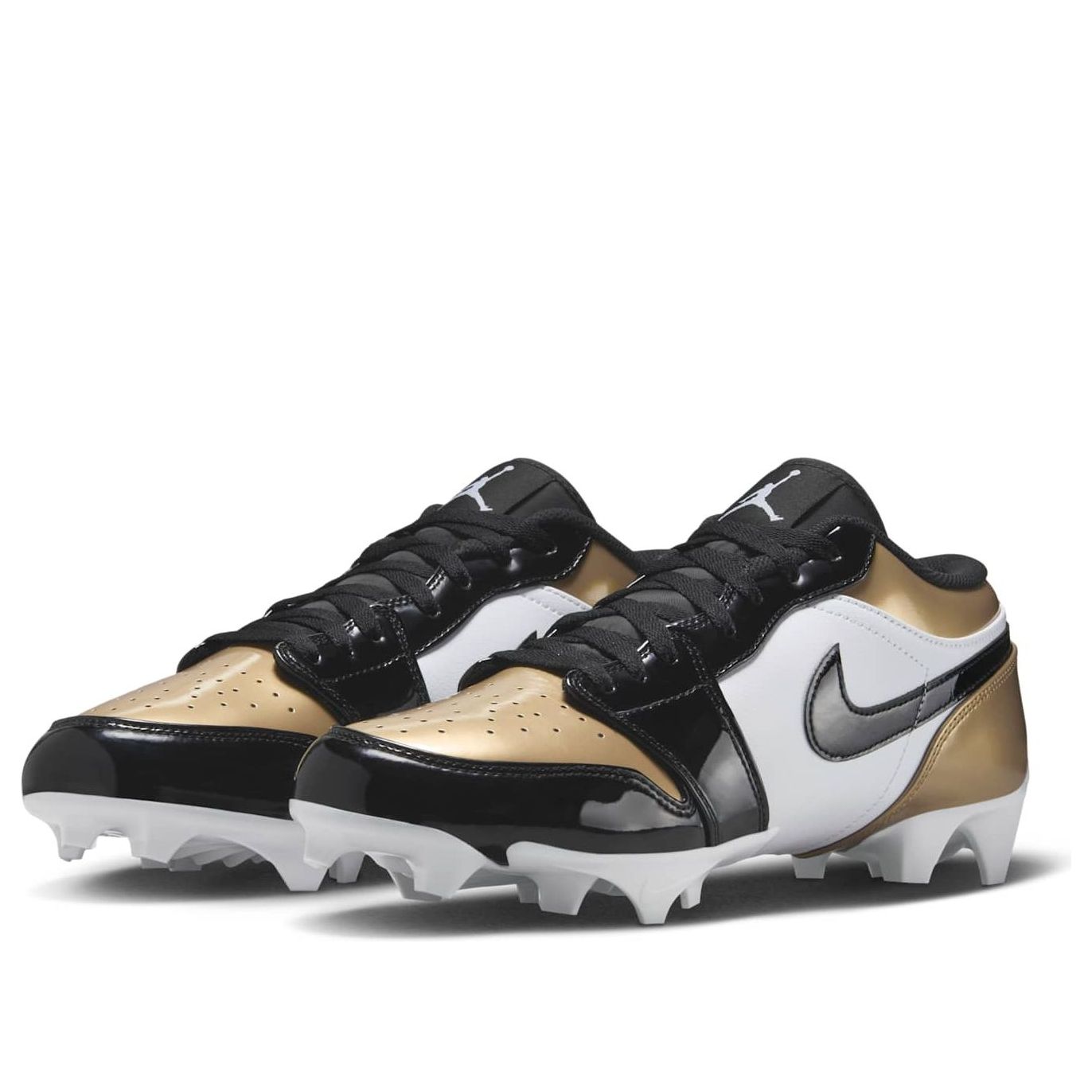 Air Jordan 1 Low TD Cleat 'Patent Gold Toe' FJ6245-701