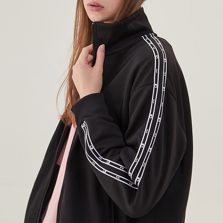 MLB Small Label Logo Athleisure Casual Sports Stand Collar Jacket New York Yankees Unisex Black 31TRT1941-50L