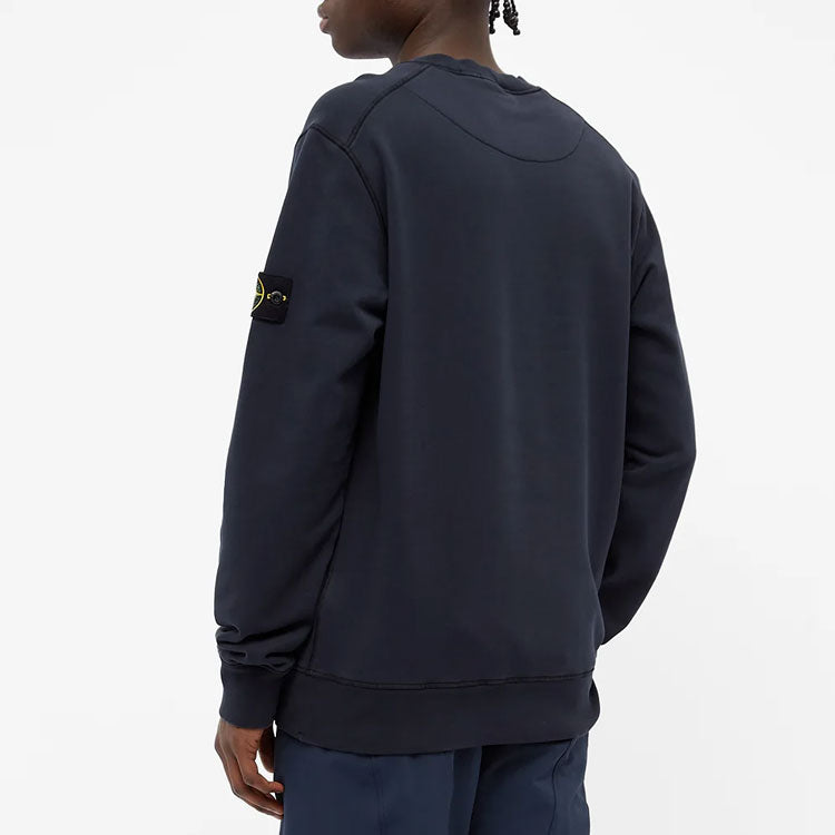 STONE ISLAND Garment Dyed Sweatshirt 'Blue' 741563051-V0020
