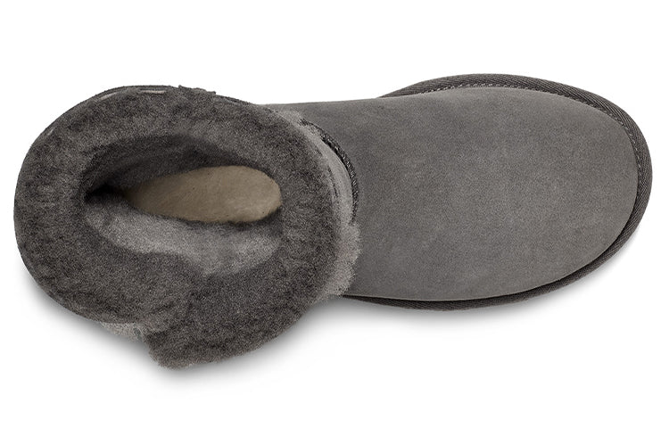 (WMNS) UGG Bailey Button UGG Charm Metallic Alphabet Version Fleece Lined 'Grey' 1114970-CHRC