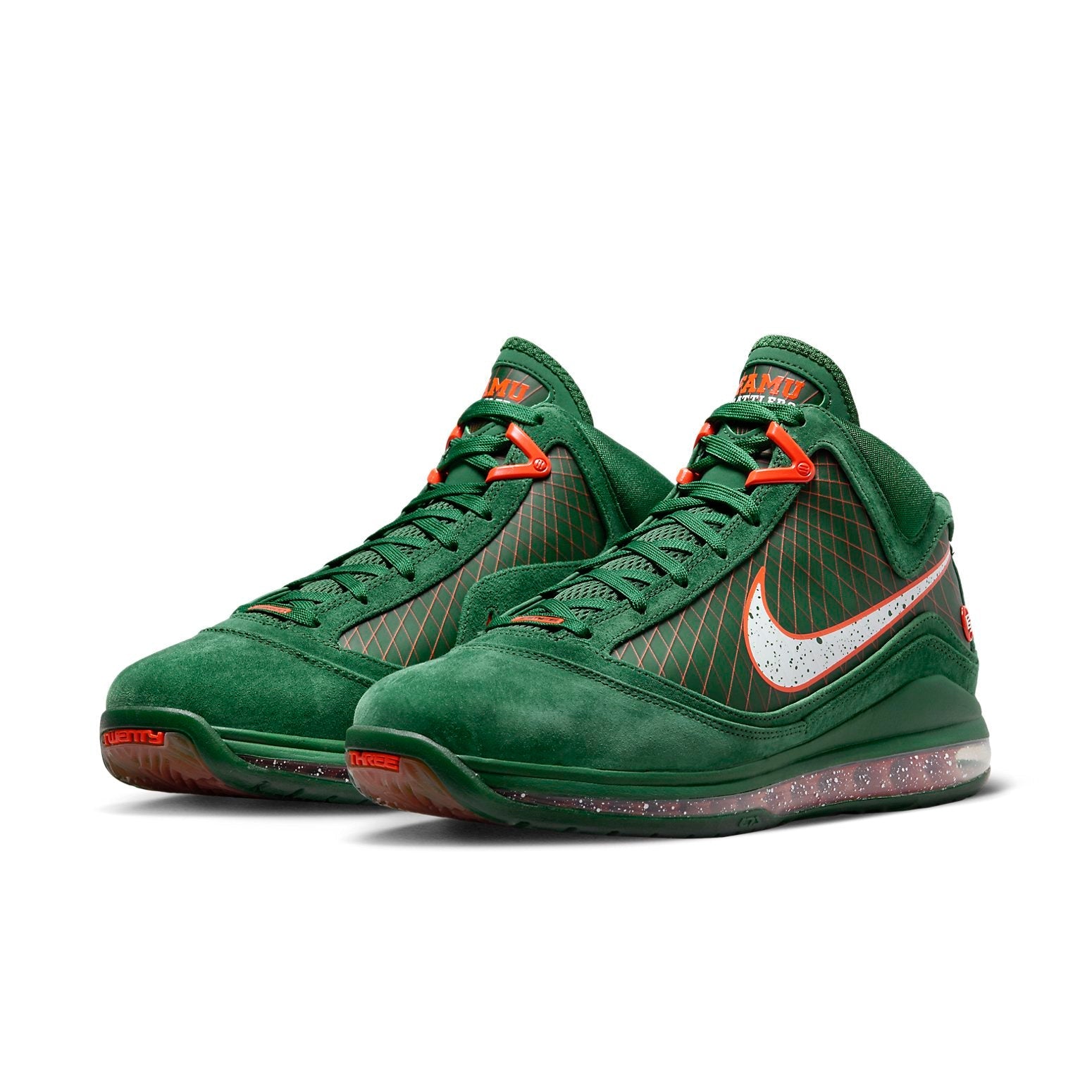 Nike x Florida A&M University LeBron 7 Retro 'Rattlers - Gorge Green' DX8554-300