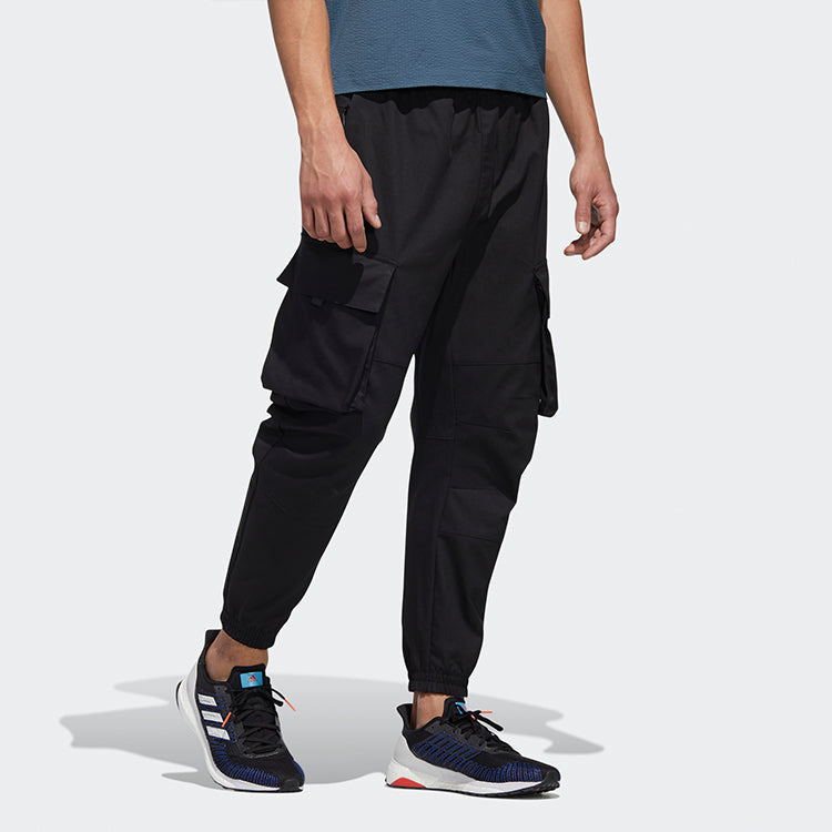 adidas Th Pnt Cargo Leisure Sports Big Pocket Suit Trousers Men's Black GM4418
