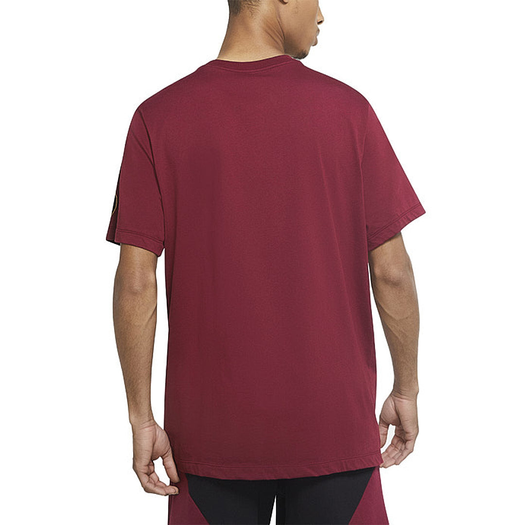Air Jordan Wordmark Paris Saint-Germain Sports Round Neck Alphabet Short Sleeve Red CK9786-610