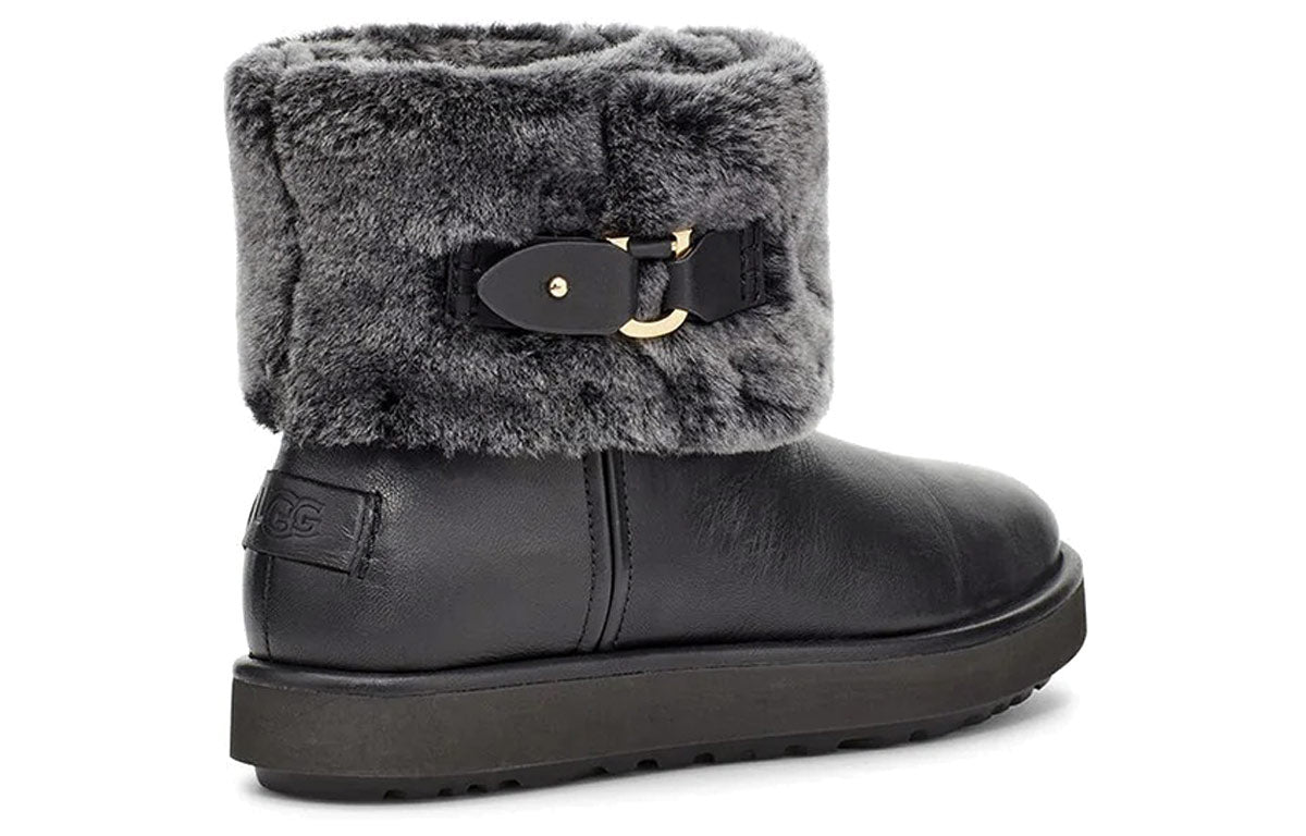 (WMNS) UGG Classic Berge Mini 'Black' 1107089-BLK