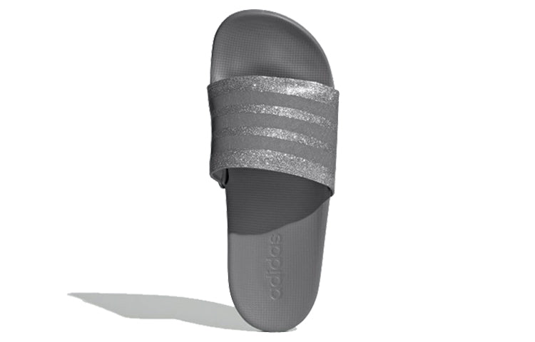 (WMNS) adidas Adilette Comfort Slides '3 Stripes Shimmer - Grey Platinum' EE6818