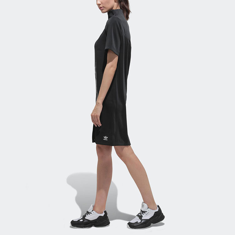 (WMNS) adidas x Danielle Cathari Turtleneck Dress 'Black'  FN2782