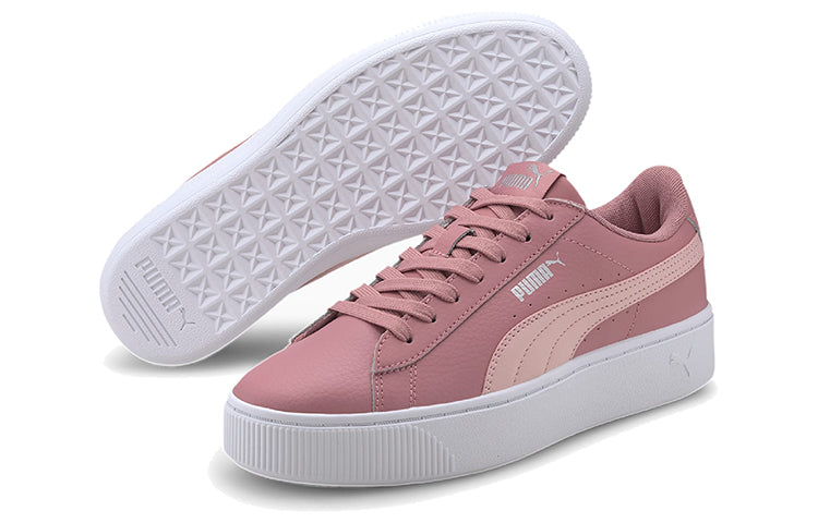 (WMNS) PUMA Vikky Stacked Pink/White 369143-12