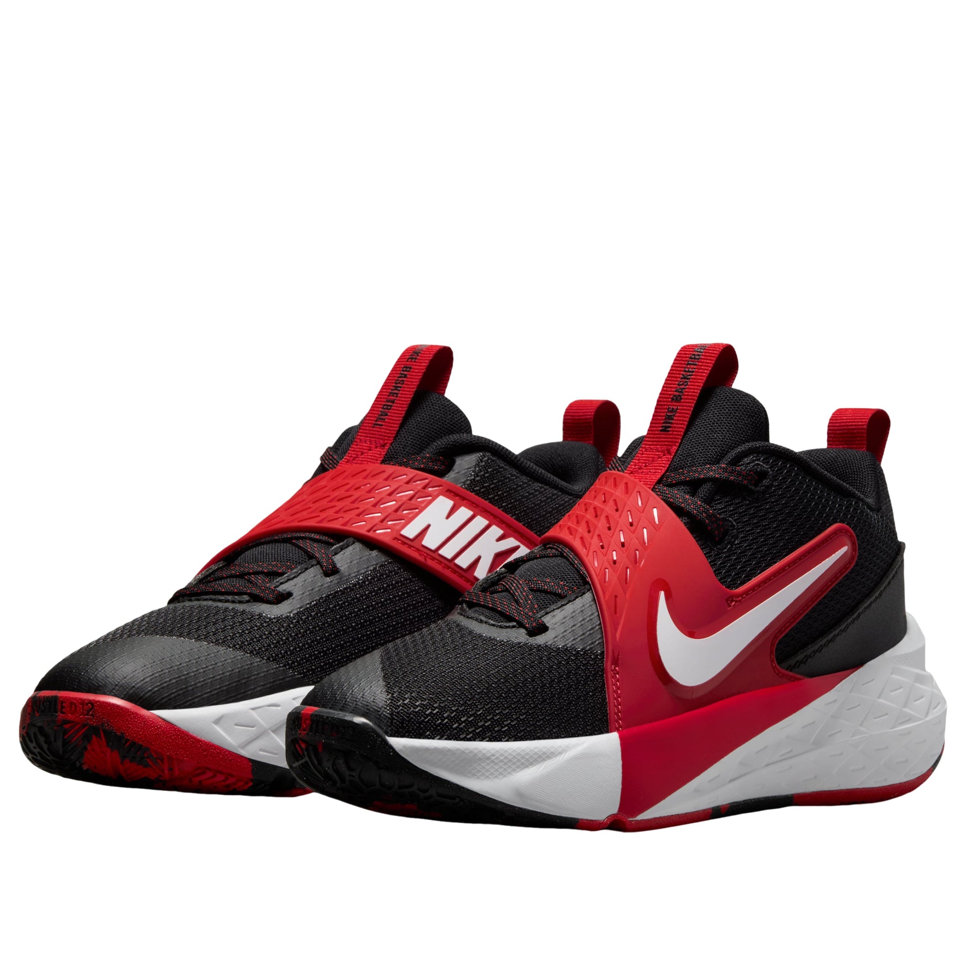 (GS) Nike Team Hustle D 12 'Black University Red White' HF6279-001