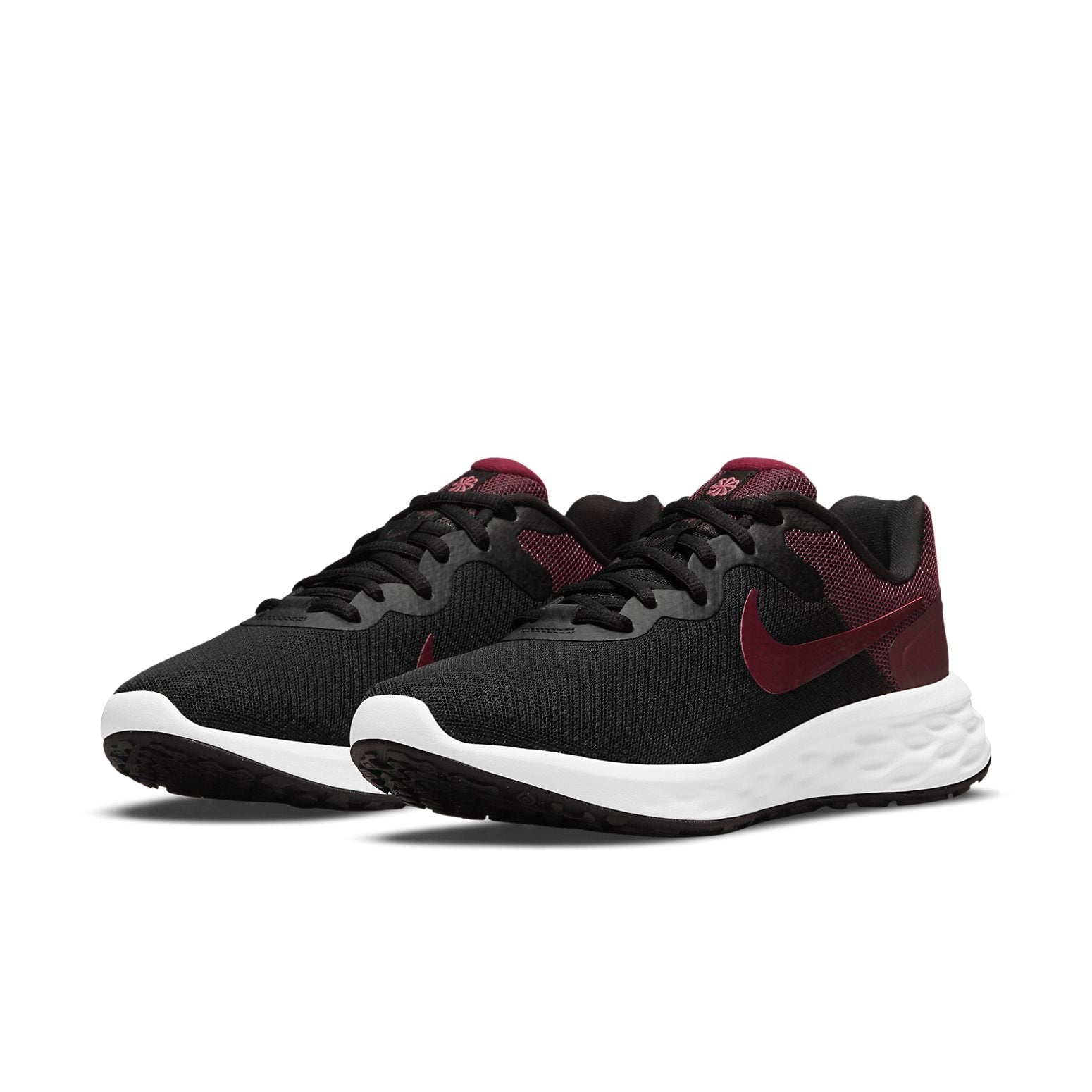 (WMNS) Nike Revolution 6 Next Nature Low-Top Black/Red DC3729-006