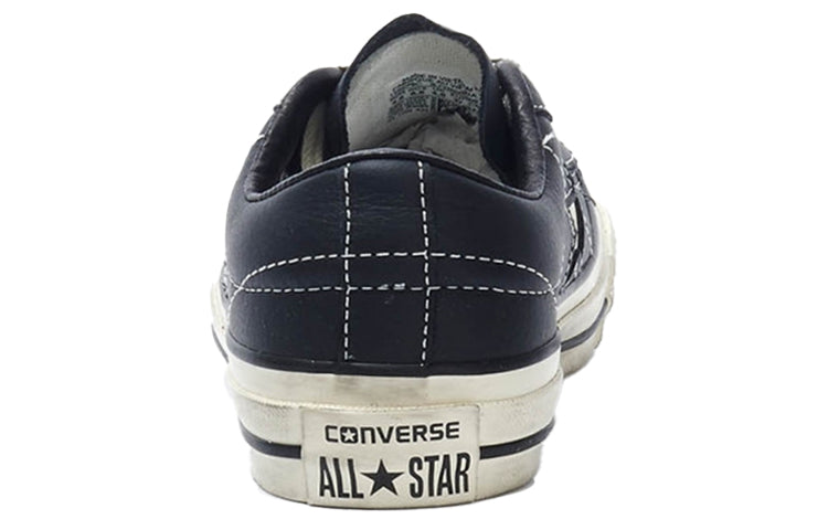 Converse One Star Leather Shoes Black/White 158989C