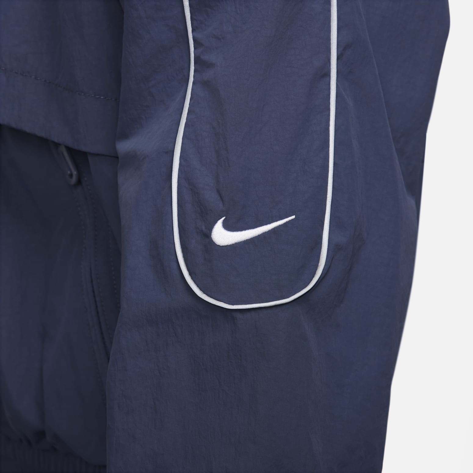 Nike Sportswear Solo Swoosh Woven Track Jacket Asia Sizing 'Blue' FB8623-437