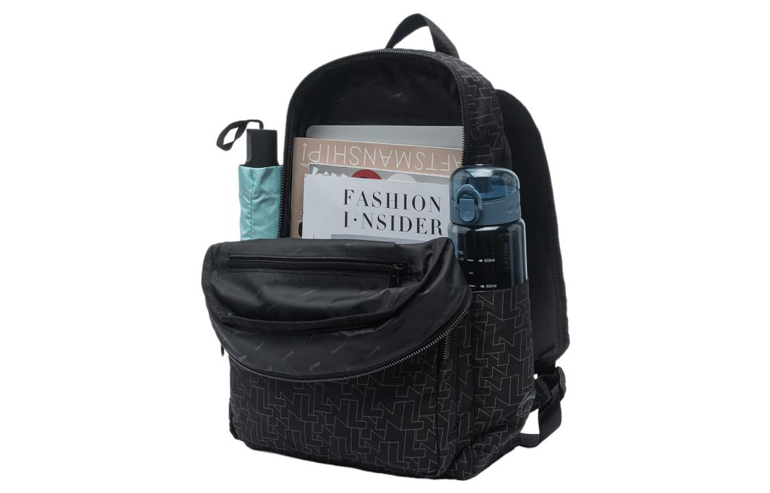 Li-Ning Lifestyle Graphic Backpack 'Black' ABST013-1