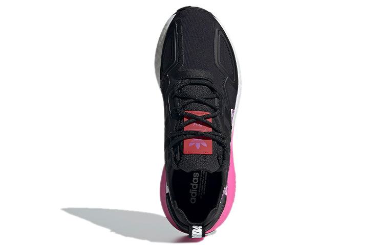 (WMNS) adidas ZX 2K Boost 'Wordmark Heel Stripe - Black Pink' FX7050