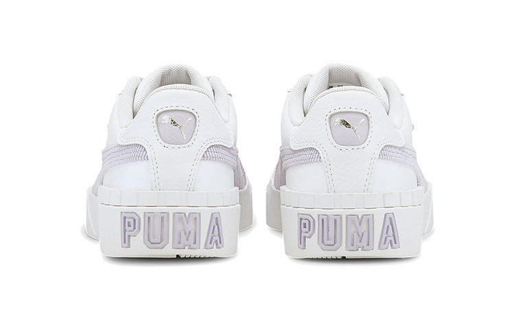 (WMNS) PUMA Cali Corduroy White/Grey Casual Board Shoes 374663-02