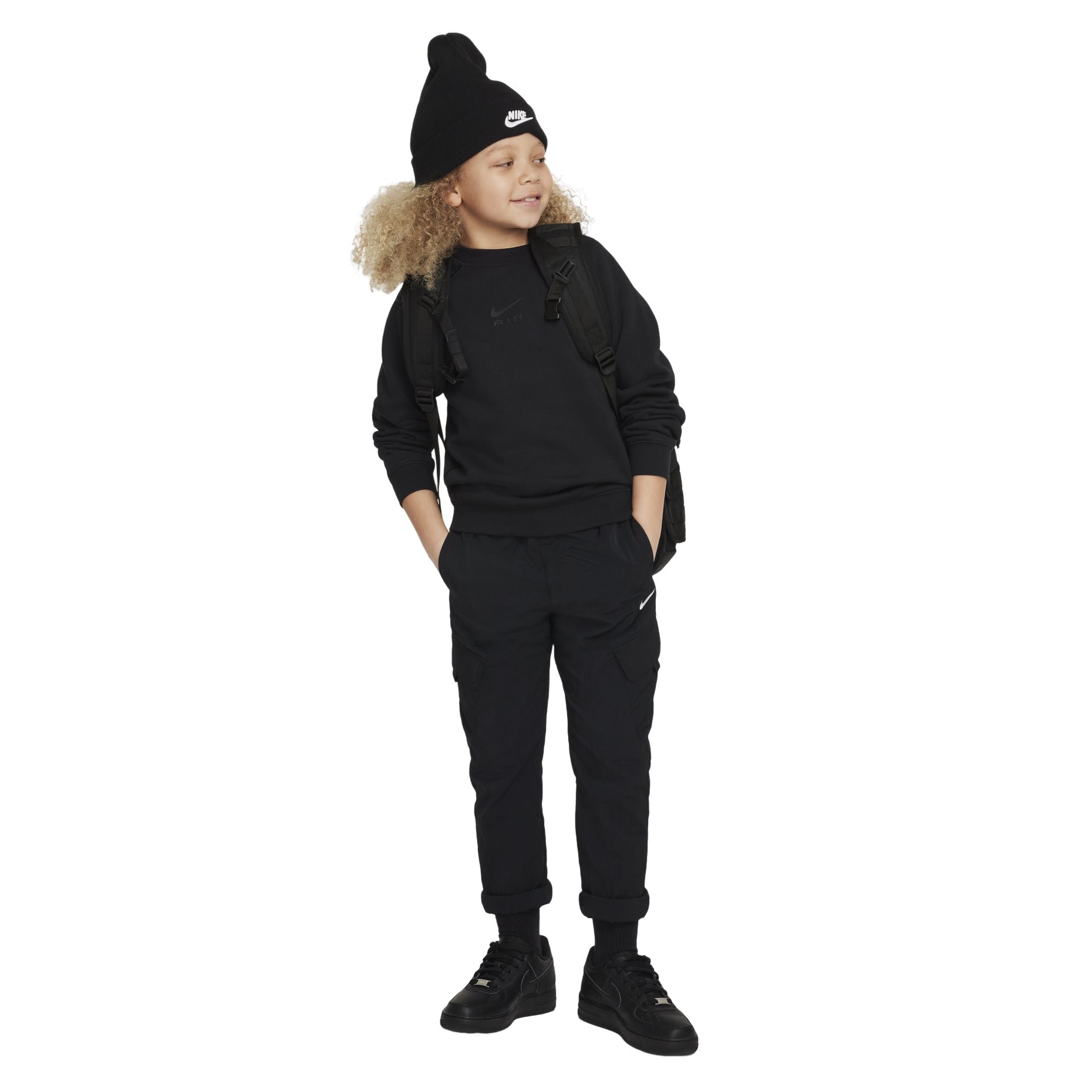 (GS) Nike Outdoor Play Woven Cargo Pants 'Black' FD3239-010