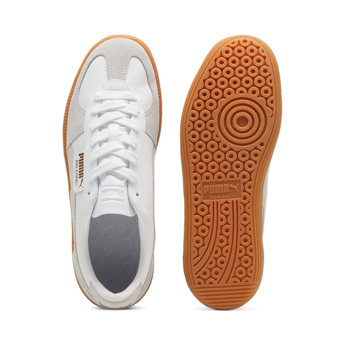 Puma Palermo Leather 'White Glacial Grey Gum' 396464-12