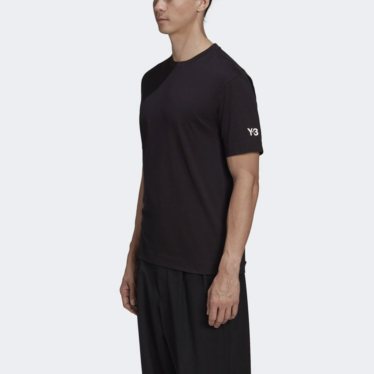 Y-3 Back Printing Casual Short Sleeve Unisex Black GK4362