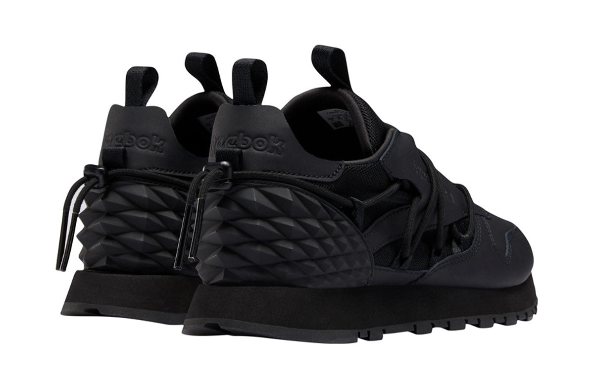 (WMNS) Reebok Classic Leather Running shoes 'Black' EH0404