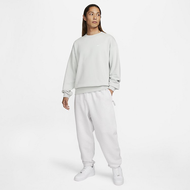 Nike Solo Swoosh Crew Sweatshirt 'Light Silver' DX0812-034