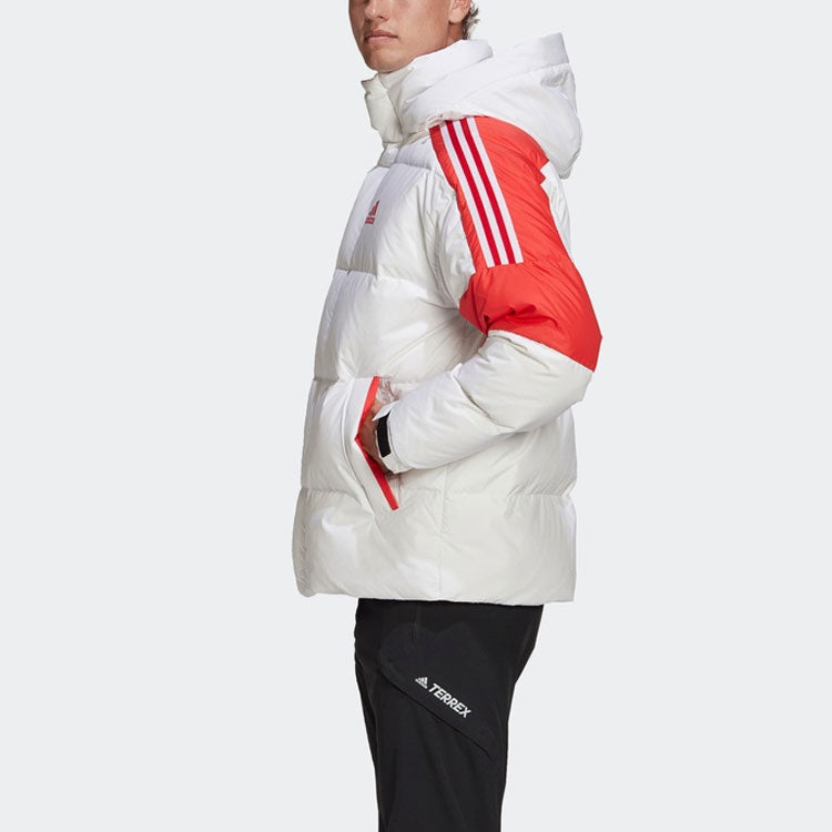 adidas Warm Outdoor Sports Down Jacket Male White GF0106