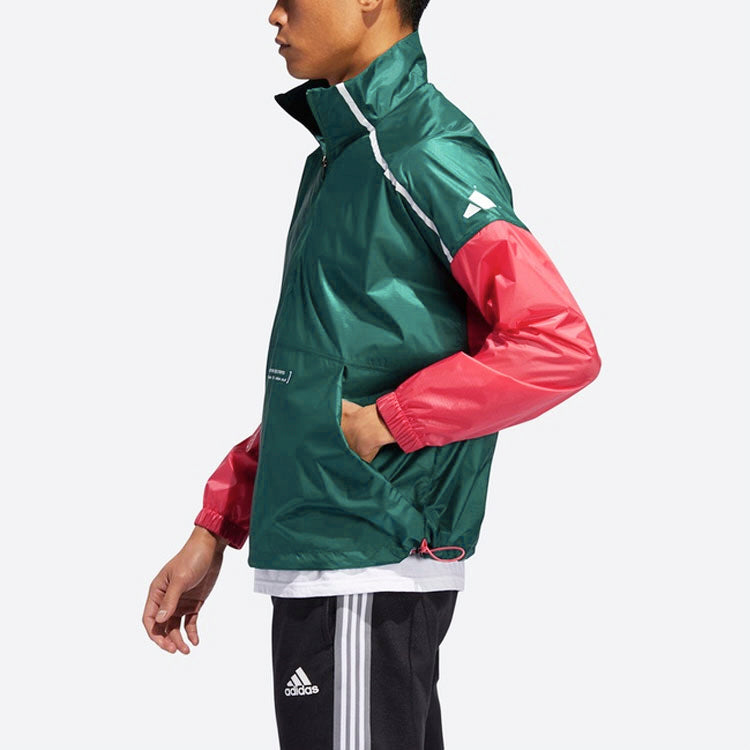 Men's adidas JKT Trans Casual Sports Jacket Forest Green FT2847