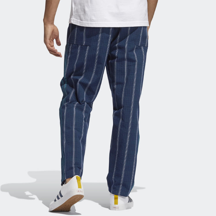 adidas originals Mw Tp Contrasting Colors Straight Sports Pants Navy Blue GN3796