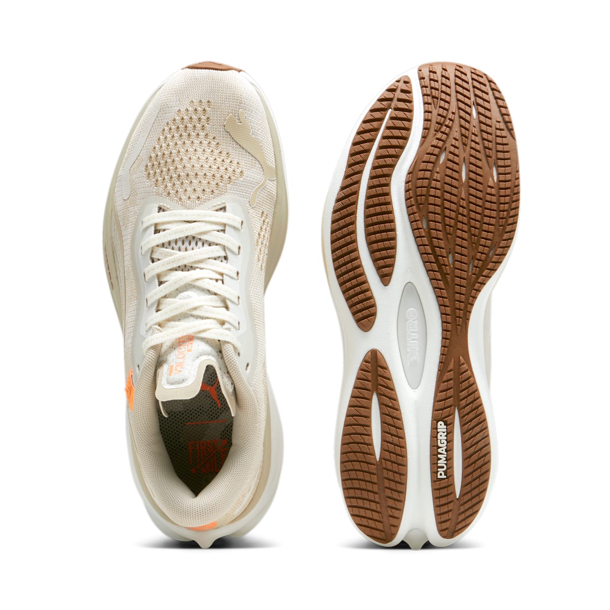 (WMNS) PUMA Velocity Nitro 'Vapor Grey Neon Citrus' 379575-01