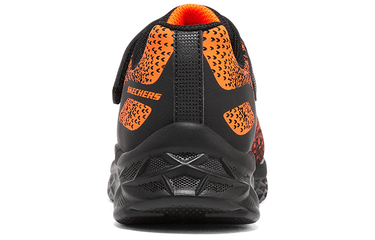 (GS) Skechers Microspec 2.0 Tromson 'Black Red Orange' 403920L-BKRD