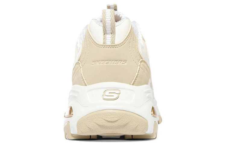 (WMNS) Skechers DLites 'Khaki White' 896079-WNT