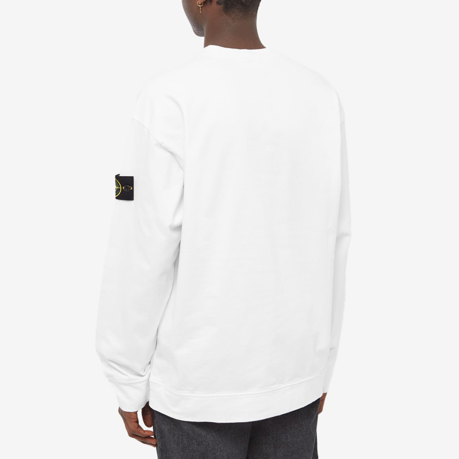 STONE ISLAND Garment Dyed Crew Sweatshirt 'White' 761563750-V0001