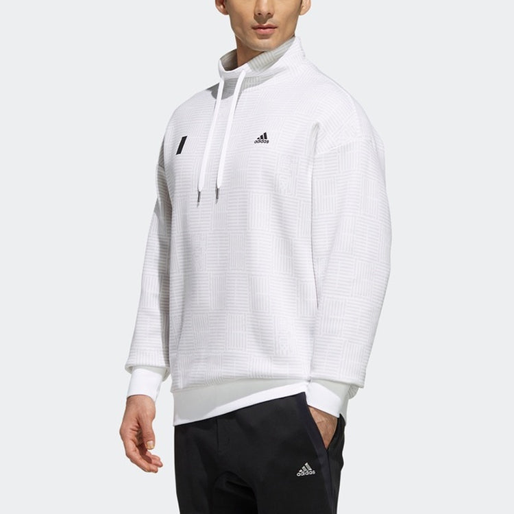 adidas Wj Crew Story Sports Stand Collar Pullover White FJ0203