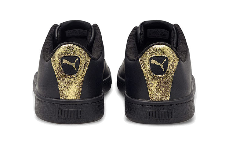 (WMNS) PUMA Vikky V2 Cat Metallic Shoes Black/Gold 375913-02
