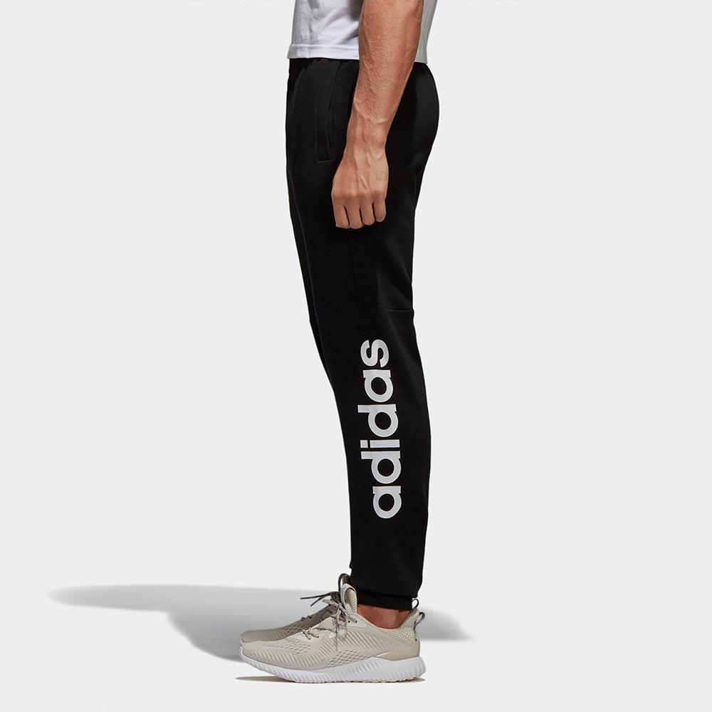 adidas Casual Sports Alphabet Printing Bundle Feet Long Pants Black BQ9090