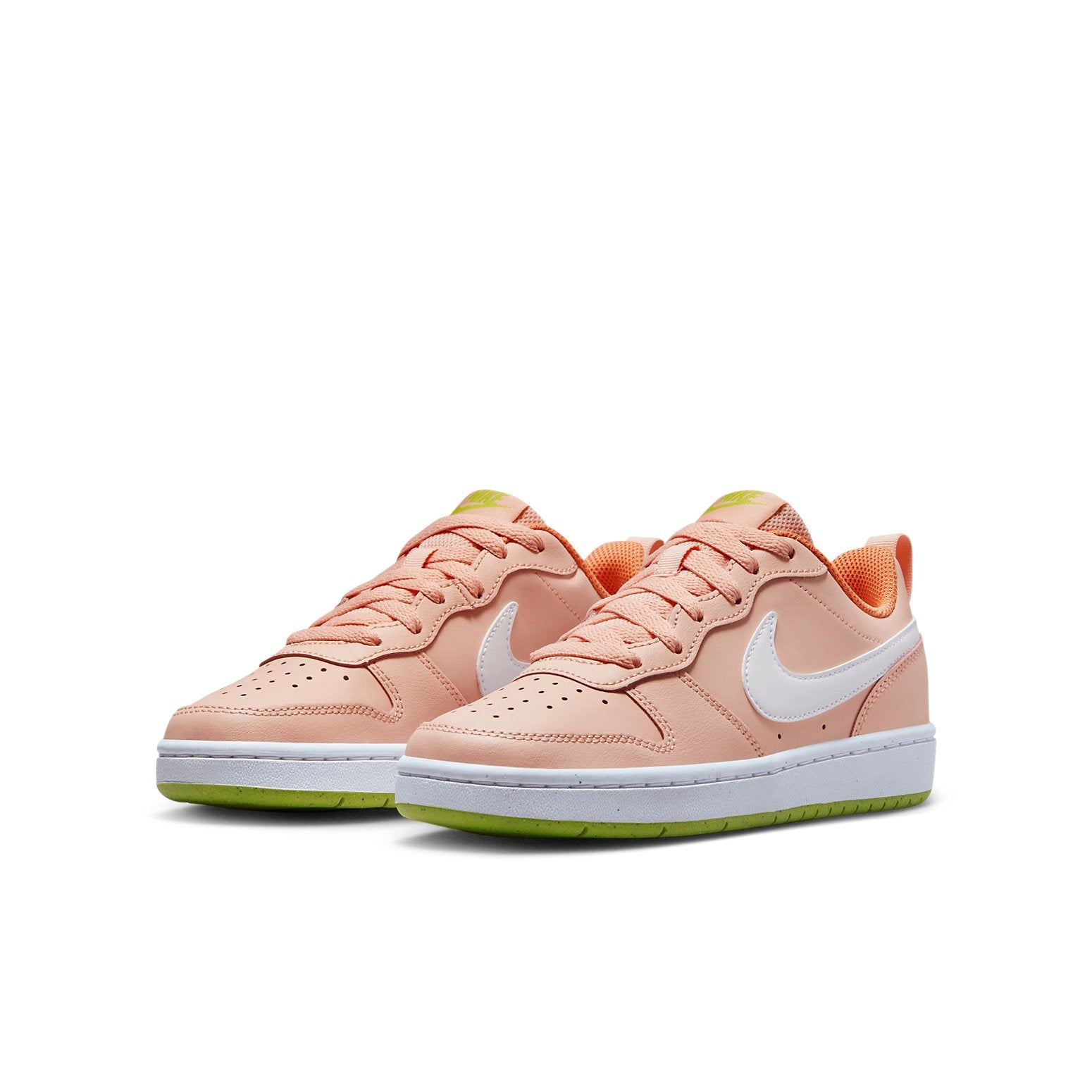 (GS) Nike Court Borough Low 2 'Pink White' BQ5448-800