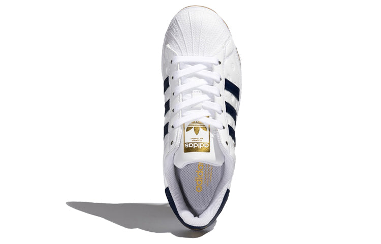 adidas Superstar 'Allover Debossed Trefoils - Navy Gum' FX4045