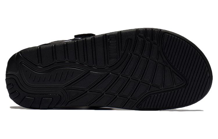 (WMNS) PUMA Softride Slide 'Wordmark - Black White' 384128-01
