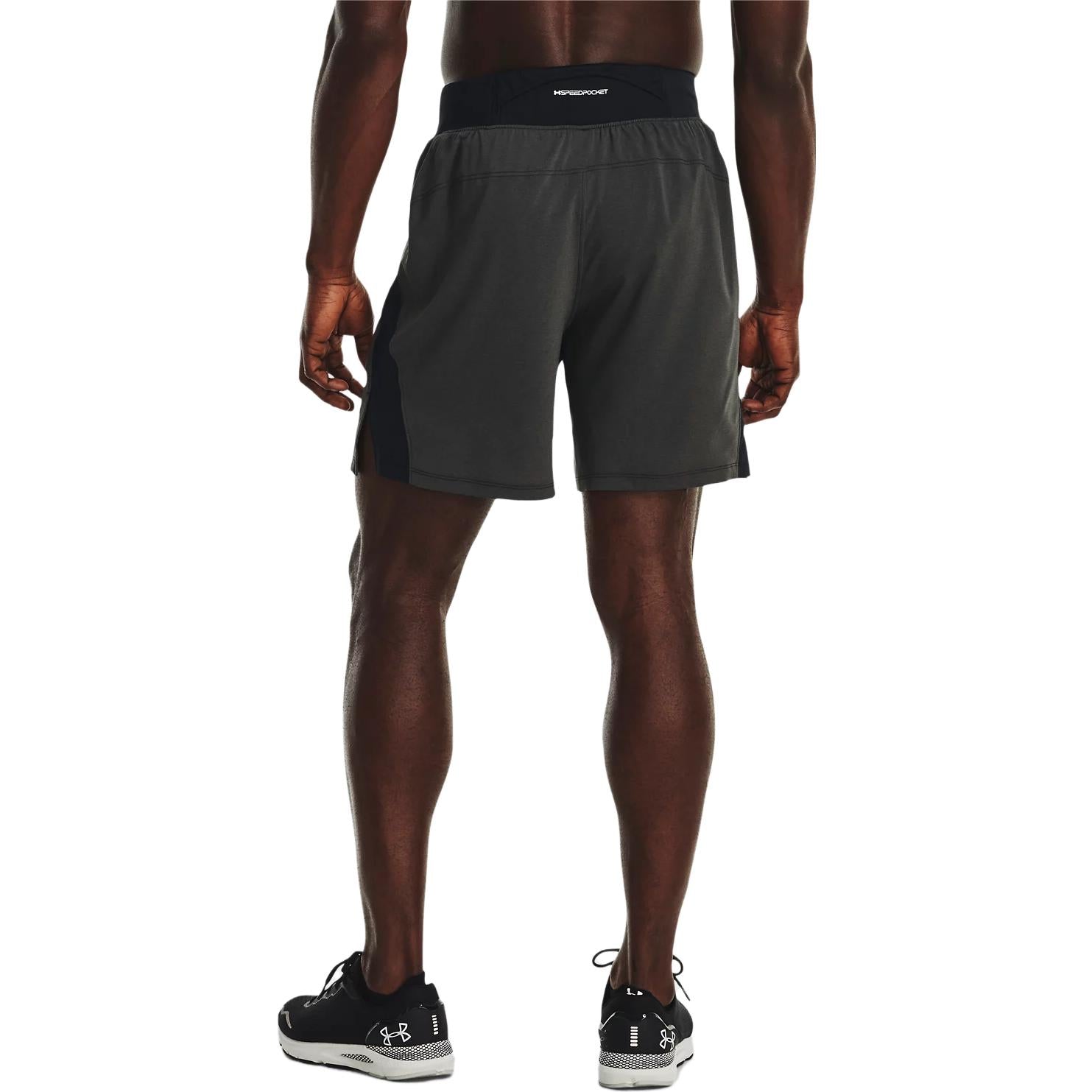 Under Armour Launch Elite 7 inch Shorts 'Black Grey' 1376510-001