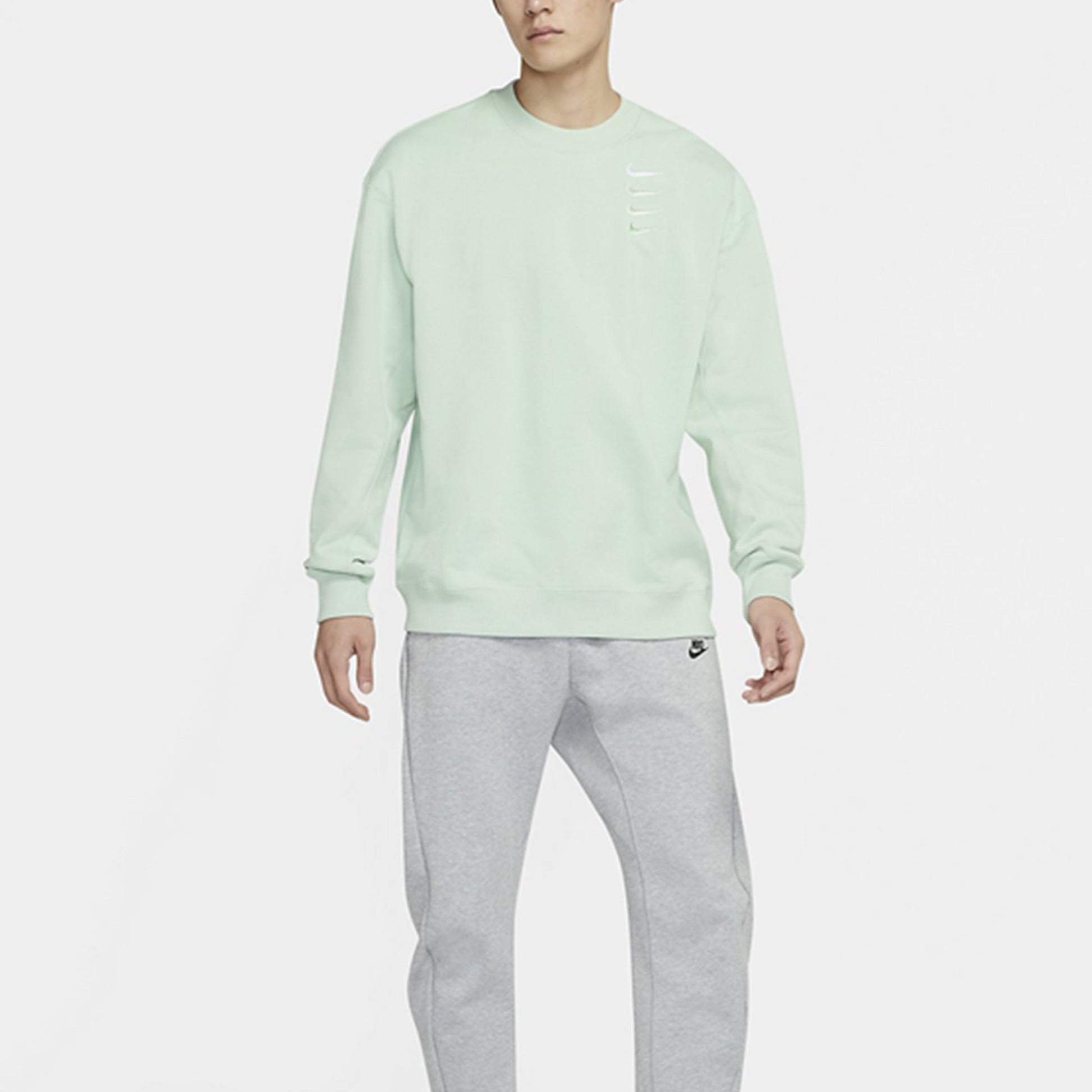 Nike Swoosh Gradient Pullover Round Neck Green Light green DA3193-330