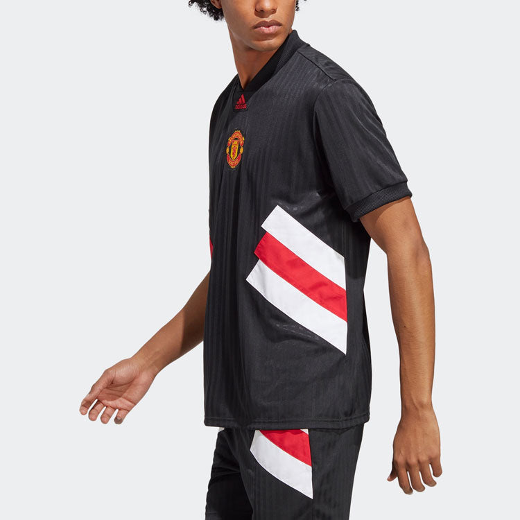 adidas Manchester United Icon Jersey 'Black' HT2002